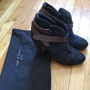 Rag & Bone Suede Harrow Bootie Sz 37
